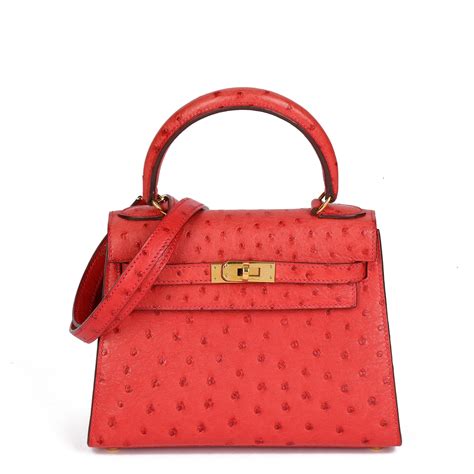 hermes rouge vif ostrich|ostrich hermes kelly.